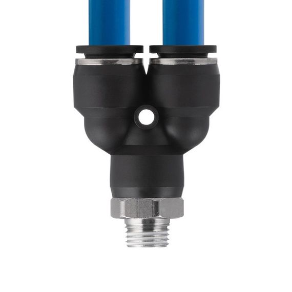 Цангове з'єднання Y-подібне для поліуретанових та ін. шлангів 12*12 мм, 1/4" зовн. різьба INTERTOOL PT-2379 | Зображення 3