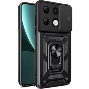 Чехол Ummi Camshield Serge Ring для Xiaomi Redmi Note 13 4G Черный