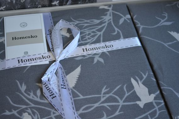 Постільна білизна First Choice Homesko Ranforse сімейний 160 х 220 см Freedom Grey | Зображення 4
