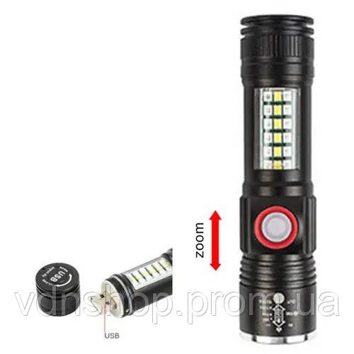 Світлодіодний ліхтар із зумом SY-1903C-P50+SMD+RGB, Ліхтар світлодіодний тактичний ZH-81 | Зображення 8