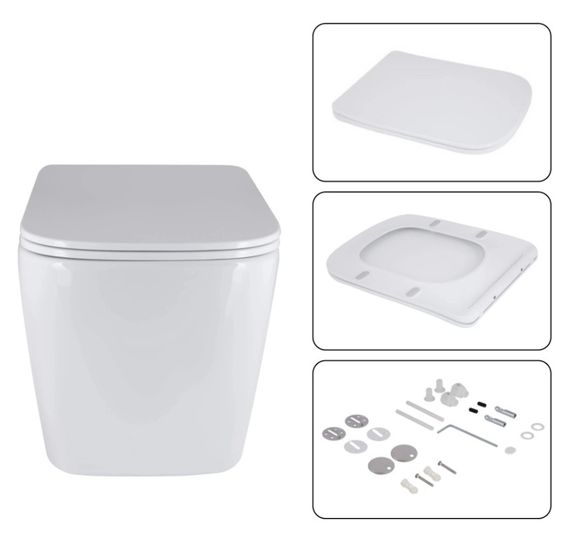 Набір Qtap Nest 4 в 1 підвісний унітаз Tern Ultra Quiet 525x345x360 + комплект інсталяції QT17332303AW47506 | Зображення 3