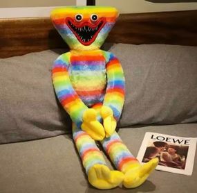 М'яка Іграшка Хагі Вагі Райдужний Лілі Мілі Велика Обіймашка з Липучками Poppy Playtime 80 см