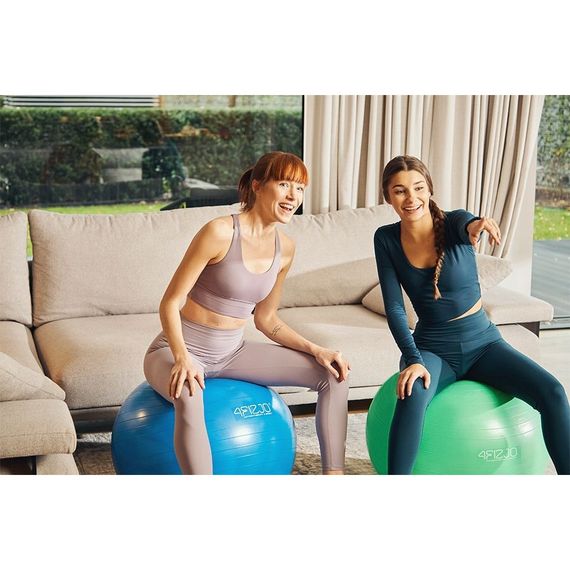 М'яч для фітнесу (фітбол) 4FIZJO 65 см Anti-Burst Blue 4FJ0030 (P-5907222931493) | Зображення 8