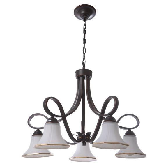 Люстра подвесная кантри E27 60W BK (BKL-576S/5)