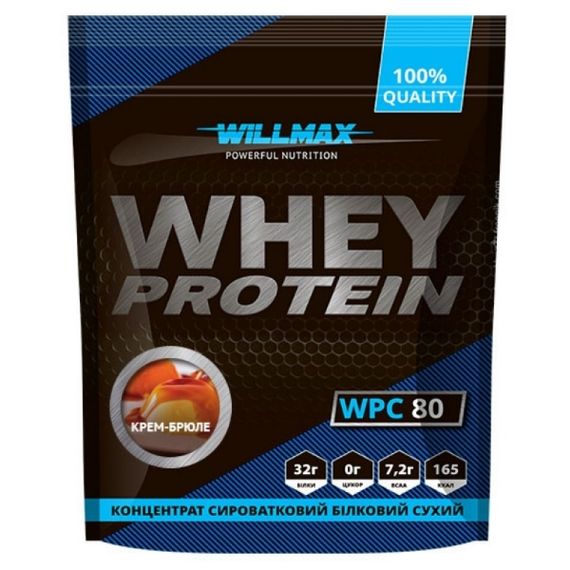Протеин Willmax Whey Protein 80 920 g /23 servings/ Creamy Brulee