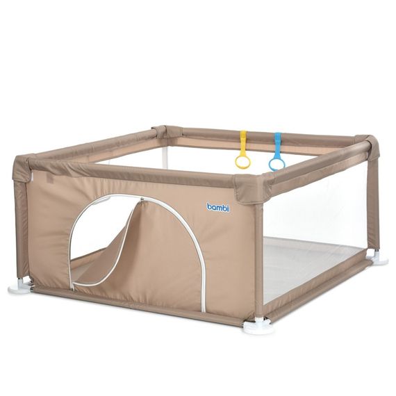 Дитячий манеж MR 1339-BG, бежевий, ширина з ніжками 132 см | Зображення 4