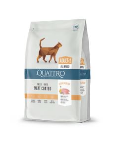 Сухий корм для котів з м'ясом птиці Quattro Cat Adult, 7 кг