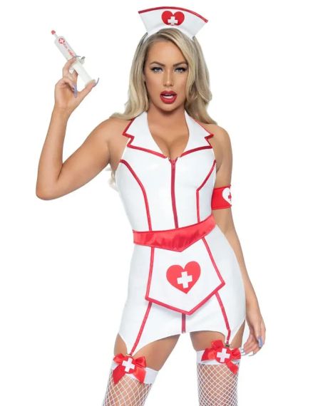 Сексуальний костюм медсестри Star Night, 4 предмети Sex Aura | Зображення 3