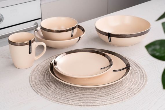Тарілка ARDESTO супова Liguria, 20 см, Cream, кераміка (AR2920LCC) | Зображення 2