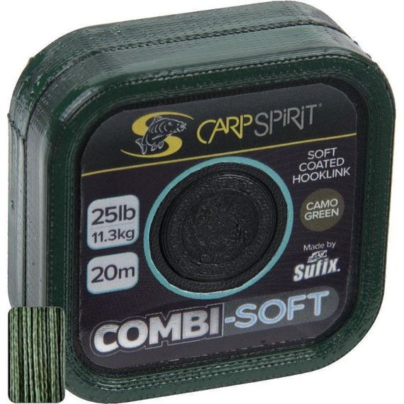 ACS640082, Шнур COMBI SOFT - COATED BRAID 20M, '11.3KG/25LB/CAMO GREEN