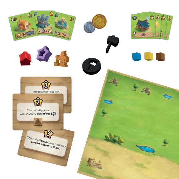 Настольная игра Городишко (Little Town) укр. | Зображення 4