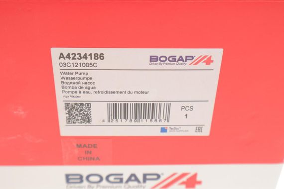 Помпа води Audi A3 Seat Ibiza Skoda Fabia Octavia VW Golf Passat 1.6 1.6FSI 03- A4234186 | Зображення 4