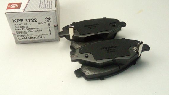 Колодки передні гальмівні Amulet (A15) з ABS, Konner (KPF-1722) (A11-6GN3501080) | Зображення 3