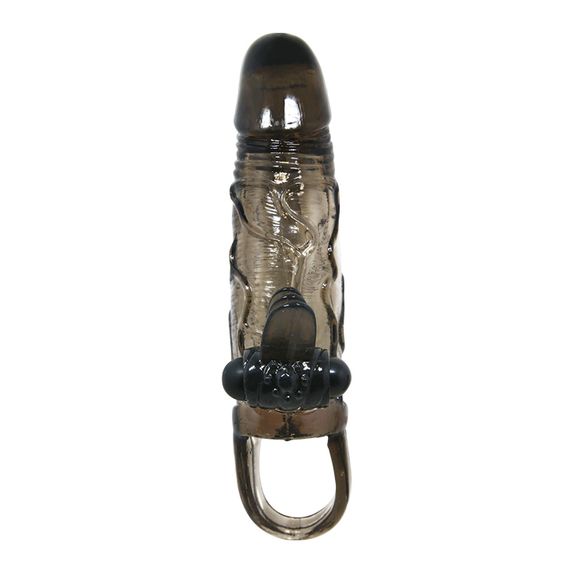 Насадка на член - Brave Man Vibrating Penis Sleeve Black | Зображення 7