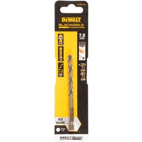 Свердло по металу 7мм EXTREME IMPACT Black & Gold DeWALT DT20610