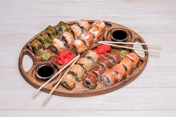 Большая деревянная тарелка для закусок или суши L | Зображення 8