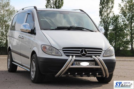 Кенгурятник WT01 (нерж.) для Mercedes Viano 2004-2015 гг | Зображення 2