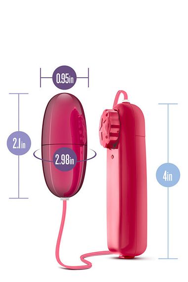 Віброяйце, кульковий вібратор, секс-іграшка B yours POWER BULLET CERISE — потужний, водостійкий, дротовий | Зображення 4