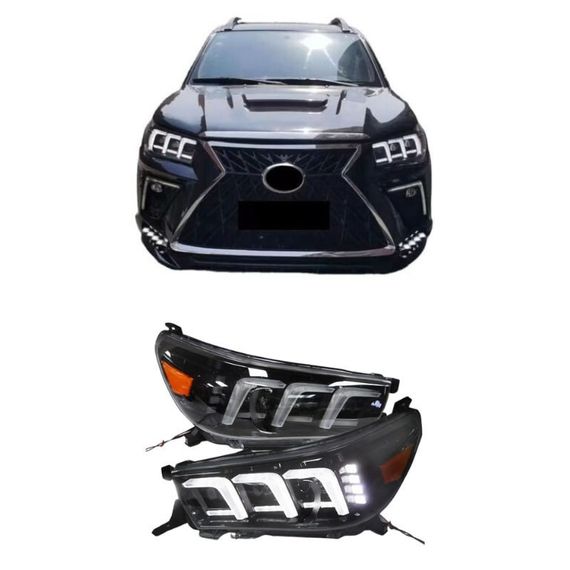 Передня оптика Lexus-design V2 2015-2019 (2 шт) для Toyota Hilux 2015- рр | Зображення 3