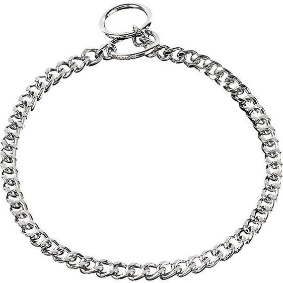 Sprenger Collar Flat Narrow Link нашийник для собак, коротке звено 3 мм з огранкою, хромована сталь