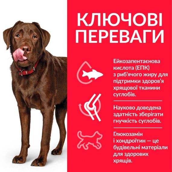 Сухой корм Hill's Science Plan для поддержки здоровой подвижности взрослых собак больших пород с курицей 14кг | Зображення 2