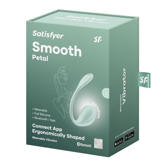 Смарт-виброяйцо Satisfyer Smooth Petal Connect App Mint | Зображення 7