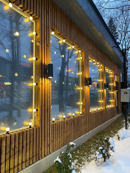 Гирлянда уличная Ретро Лампочки Теплый Белый 100LED 20 LAMP 10 метров | Зображення 6