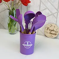 Набор кухонных принадлежностей силиконовый Kitchen Set  RB-2239 черный(12 предметов) | Зображення 4