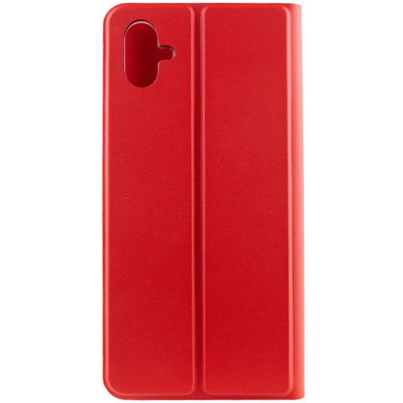 Шкіряний чохол-книжка GETMAN Elegant (PU) для Samsung Galaxy A04e Штучна шкіра, Слот для візитки, Червоний | Зображення 1