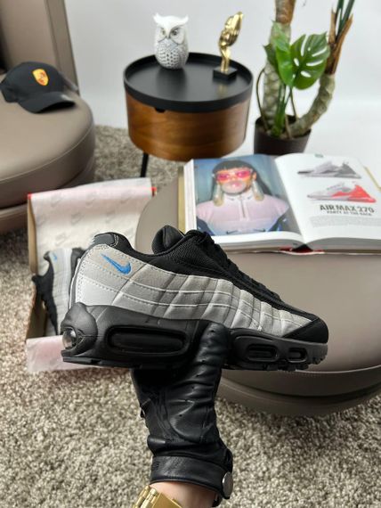 Кроссовки Air Max 95 Black Grey Blue, Вьетнам 44 | Зображення 5