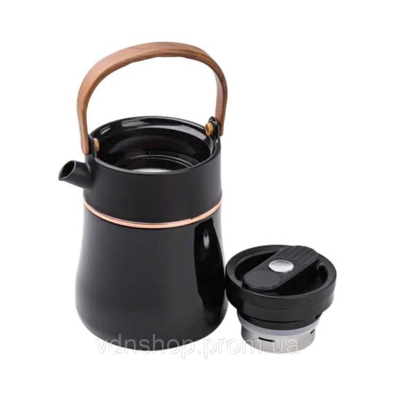 Чайник термос із датчиком температури та вакуумною ізоляцією 700 мл чорний HP-14-22B | Зображення 2