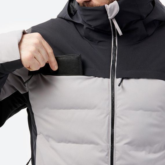 Куртка чоловіча 900 для лижного спорту сіра/чорна - 3XL. | Зображення 7