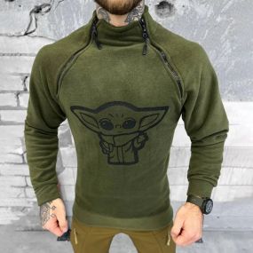 Кофта мужская флиcка тактическая Мастер ЙОДА олива