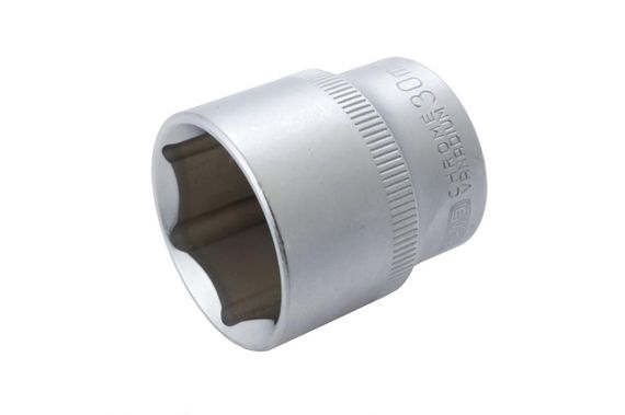 Насадка шестигранна CrV 1/2 30 мм СИЛА 2525301