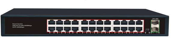 Коммутатор Merlion MG1024S 24 портов RJ45 Ethernet+2 SFP 10/100/1000