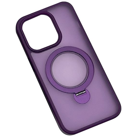 TPU+PC чохол Metal Buttons with MagSafe Colorful HQ Ring для Apple iPhone 14 / 13 (6.1") | Зображення 1