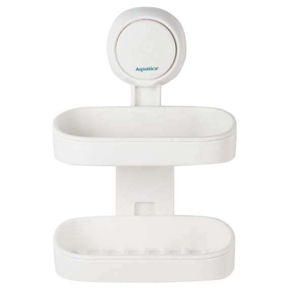 Мильниця на вакуумній присосці Aquatica подвійна s42 142×111×201мм (9784290)