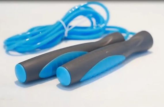 Скакалка PowerPlay 4204 Classic Jump Rope Блакитна 2,7 м (PP_4204_Blue) | Зображення 5