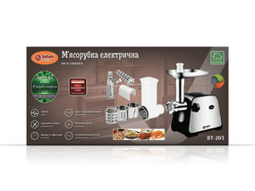 М'ясорубка електрична 4200Вт ковбаса кеббе насадки BITEK BT-203
