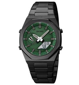 Годинник S2kmei 1816BKGNWT Black-Green-White