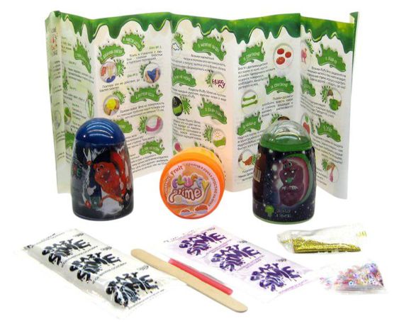 Вязкая масса "3 в 1" Magnetic Slime, "Fluffy Slime", "Crazy Slime Fluoric" SLM-14-01U цвета в ассортименте | Зображення 2