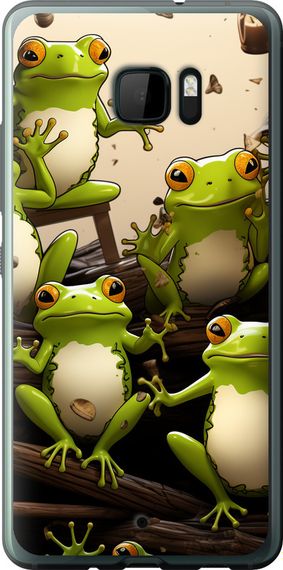 Чехол на HTC U Ultra Жабки "5656u-833-17620"