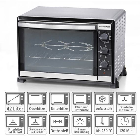 Електропіч з грилем Rommelsbacher BG 1805/E, 42 л | Зображення 1