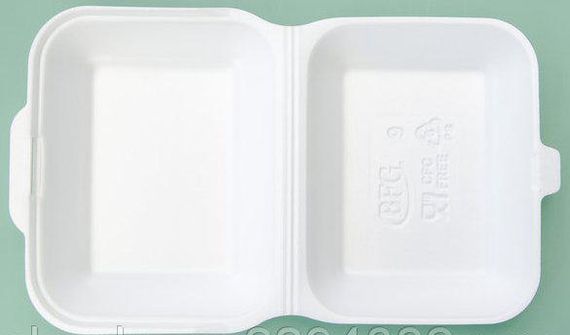 100 шт./пач.-бокс (МалИЙ) БІЛИЙ із кришкою 185x155x70 мм.