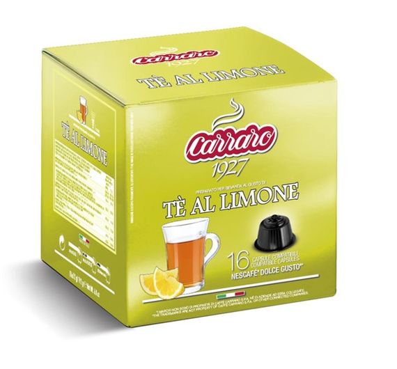 Чай у капсулах Carraro Dolce Gusto Te Al Limone 16 шт Дольче Густо Чай лимон