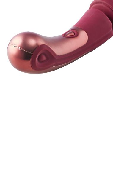 Вібратор мікрофон Dream Toys Dinky Curved Wand Jacky O бордовий Sex Aura | Зображення 6