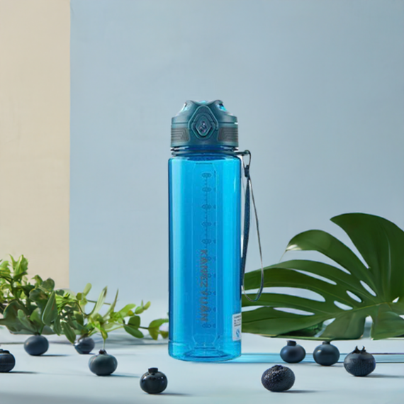 Бутылка KANGZYUAN 700 мл - Голубая Tritan BPA-free, ударопрочная, спортивная с эргономичной крышкой | Зображення 7