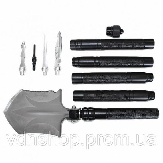 Многофункциональная туристическая сапёрная лопата Adimanti HK002 11-в-1 складная с чехлом PU-39 | Зображення 3