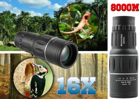 Монокуляр Bushnell 16x52 PowerView монокль, Бушнел, підзорна труба з чохлом | Зображення 9