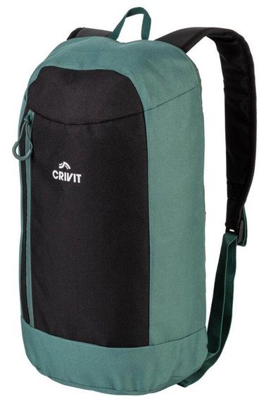 Небольшой городской рюкзак 10L Crivit Mini черный с зеленым